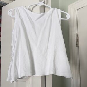 The Beaufort Bonnet Company Ruffle Cross Sleeveless Top